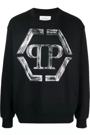 Philipp Plein Logo-print cotton-blend sweatshirt
