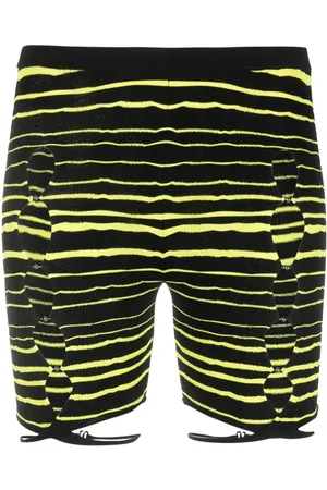 RUI Striped cut-out shorts
