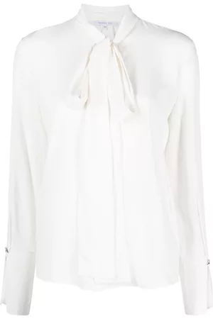 Patrizia Pepe Pussy-bow long-sleeved shirt