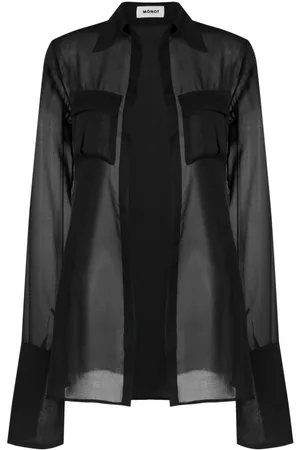 Monot Georgette semi-sheer shirt