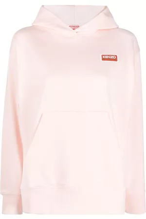 Kenzo Logo-embroidered cotton hoodie