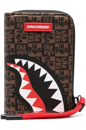 Sprayground Men Wallets - Monogram-pattern canvas wallet