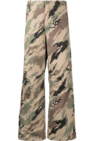 Maharishi Men Pants - Bonsai Forest-print trousers