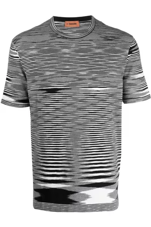 Missoni Men Short Sleeve - Stripe-print short-sleeved T-shirt