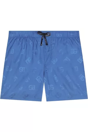 Dolce & Gabbana Boys Swim Shorts - Monogram-print swim shorts