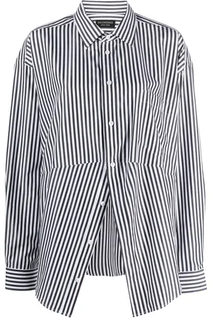 Balenciaga Swing striped cotton shirt