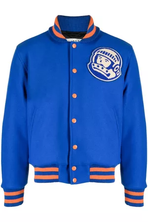 Billionaire Boys Club Men Bomber Jackets - Logo-patch striped bomber jacket