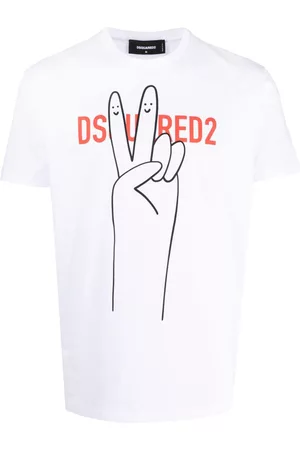 Dsquared2 Men Short Sleeve - Logo-print cotton T-shirt