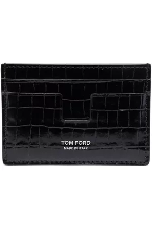 Tom Ford Men Wallets - Logo-debossed leather cardholder