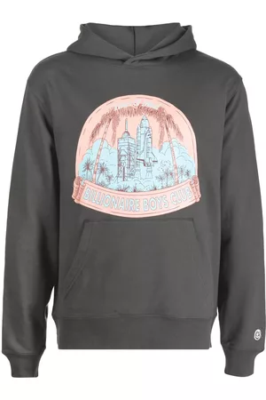 Billionaire Boys Club Men Sweatshirts - Graphic-print cotton hoodie