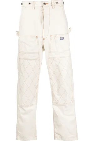 KAPITAL Straight-leg cotton trousers