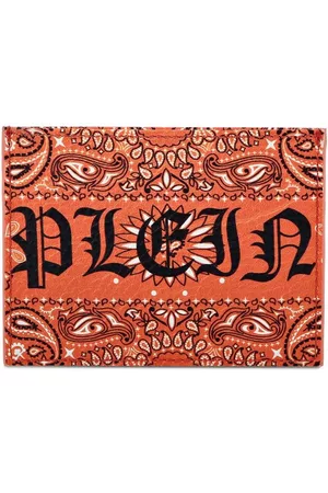 Philipp Plein Men Wallets - Gothic Plein paisley-print cardholder