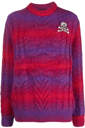 Philipp Plein Two-tone knitted jumper