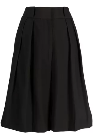 Khaite Rillo wide-leg pleated shorts