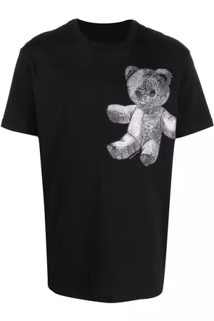 Philipp Plein Men Short Sleeve - Paisley-print Teddy Bear T-shirt