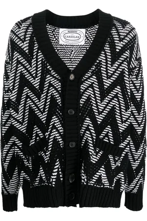 Missoni Zigzag- embroidered wool cardigan