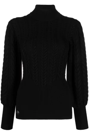 Philipp Plein Cable-knit high-neck jumper