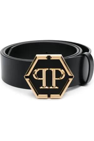 Philipp Plein Hexagon leather belt
