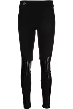 Philipp Plein Panelled mid-rise leggings