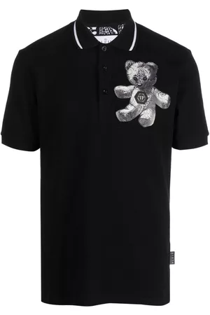 Philipp Plein Men Polo Shirts - Paisley Teddy Bear polo shirt