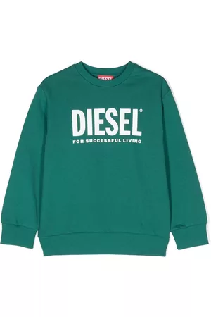 Diesel Boys Sweatshirts - Logo-print cotton sweatshirt