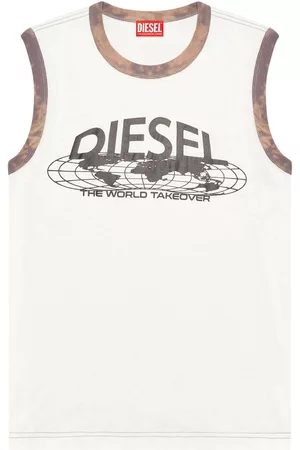 Diesel Men Tank Tops - Logo-print cotton tank