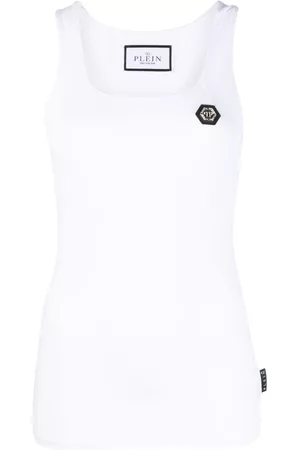 Philipp Plein Logo-patch tank top