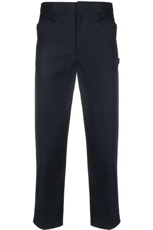 NEIGHBORHOOD Logo-patch cropped trousers