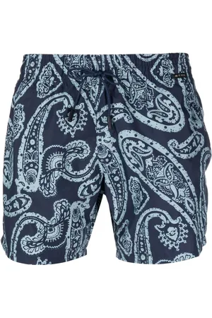 Etro Paisley-print drawstring swim shorts