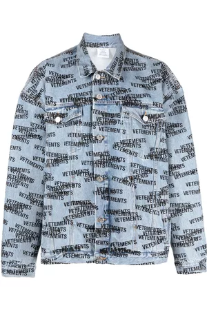 Vetements Logo-print denim jacket