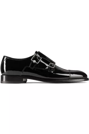Jimmy Choo Men Shoes - Finnion leather monk shoes