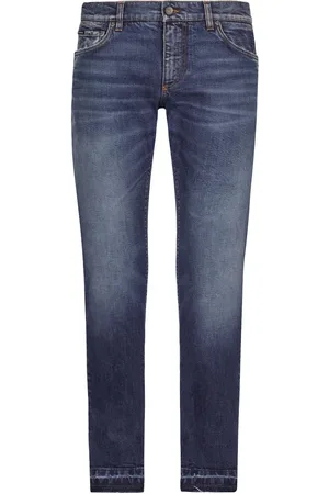 Dolce & Gabbana Logo-plaque straight-leg jeans