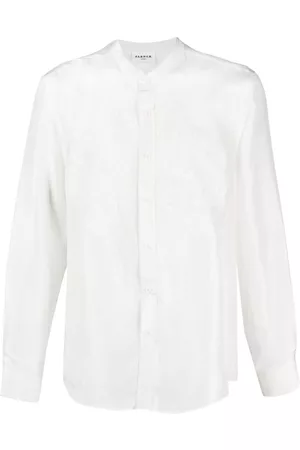 P.a.r.o.s.h. Men Long sleeves - Camicia embroidered long-sleeve silk shirt