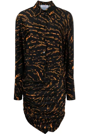 The Attico Abstract-patterned shirt dress
