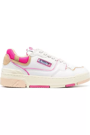 Autry Women Sneakers - Panelled low-top leather sneakers