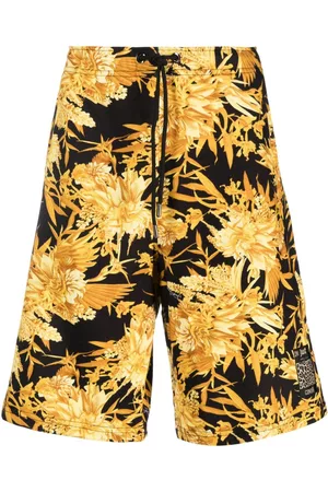 Roberto Cavalli Men Sports Shorts - Floral-motif track shorts