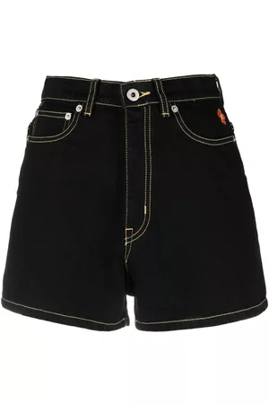 Kenzo Contrast-stitch denim shorts