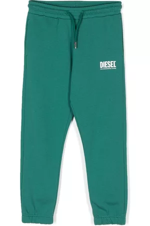 Diesel Boys Pants - Logo-print cotton track pants