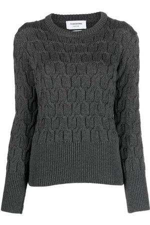 Thom Browne Crisscross cable-knit jumper