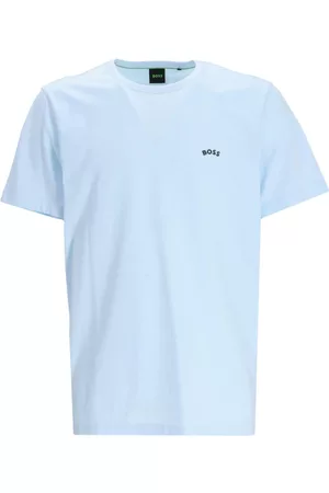 HUGO BOSS Men Short Sleeve - Logo-print organic-cotton T-shirt