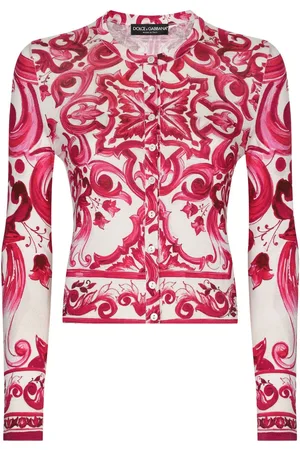 Dolce & Gabbana Majolica-print silk cardigan