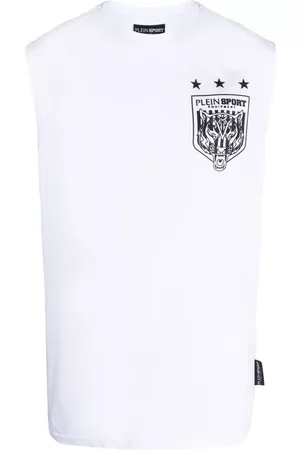 Philipp Plein Men Tank Tops - Logo-print cotton vest