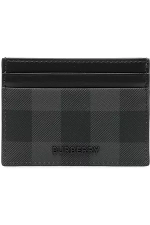 Burberry Men Wallets - Tartan-pattern logo card holder