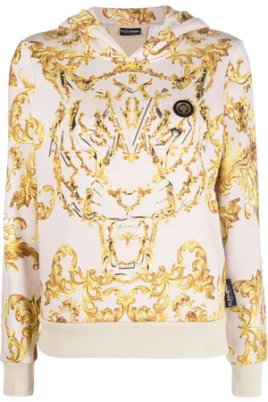 Philipp Plein Baroque-print long-sleeved hoodie