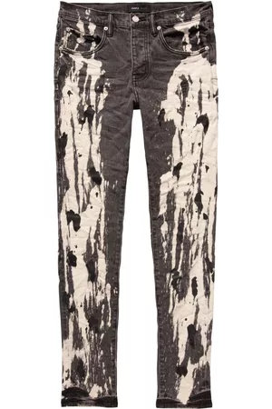 Purple Brand Bleached low-rise skinny jeans