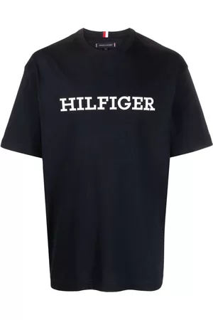 Tommy Hilfiger Men Short Sleeve - Logo-embroidered cotton T-shirt
