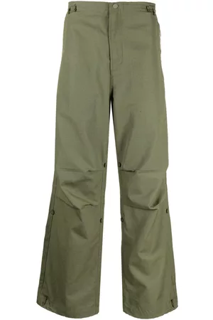 Maharishi Men Pants - Rabbit-embroidered loose-fit trousers