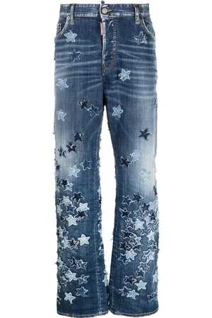 Dsquared2 Star-motif patchwork jeans