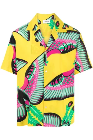 P.a.r.o.s.h. Men Shirts - Floral-print silk shirt