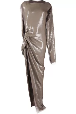Rick Owens Sequin-embellished asymmetric dress